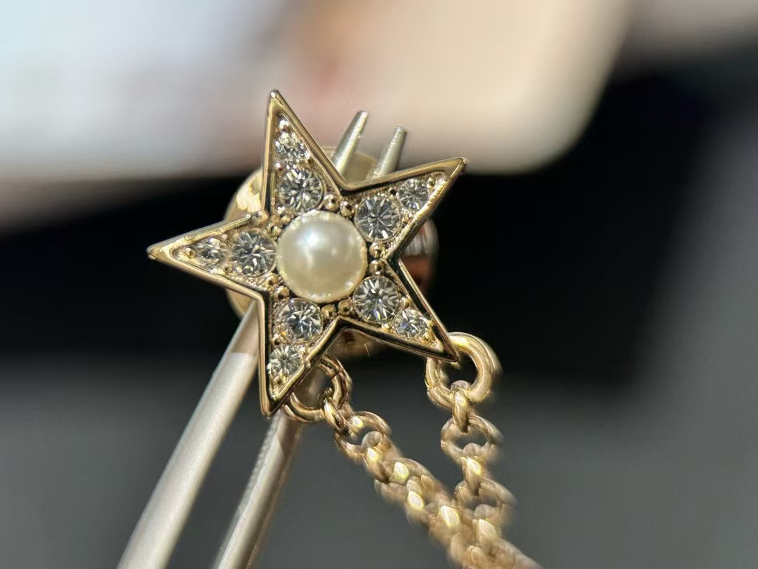 CHANE1 五芒星ピーチハート ダブルCブローチ【50％割引+送料無料】