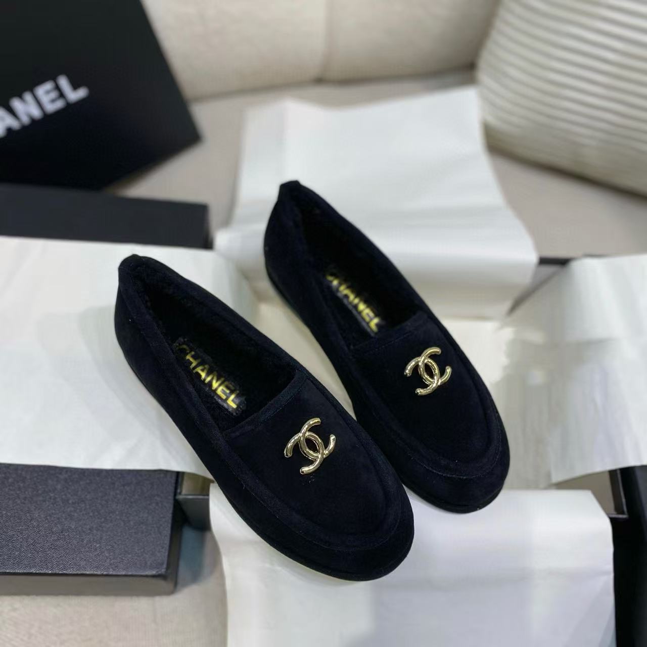 CHANE1 高品質ラムウールの暖かいフラットシューズ【50％割引+送料無料】