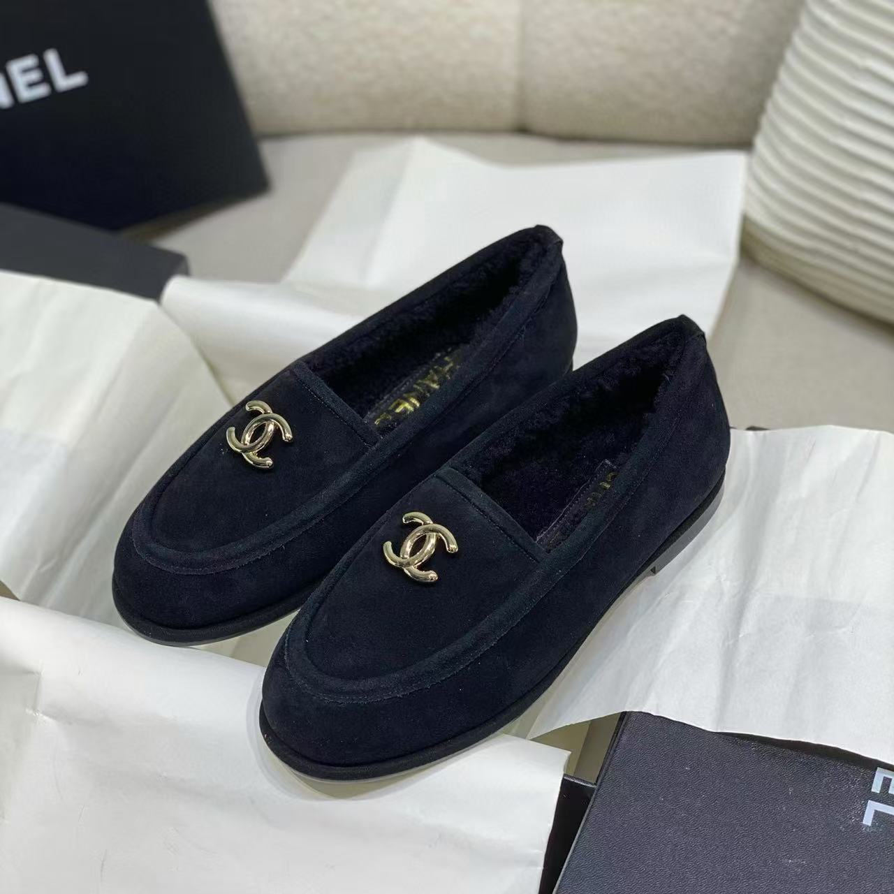 CHANE1 高品質ラムウールの暖かいフラットシューズ【50％割引+送料無料】