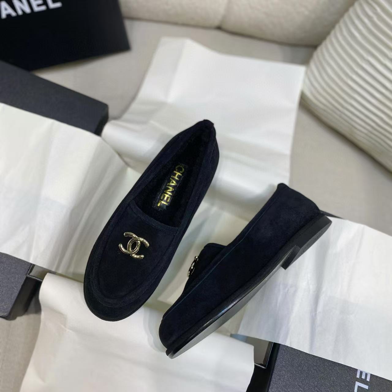 CHANE1 高品質ラムウールの暖かいフラットシューズ【50％割引+送料無料】