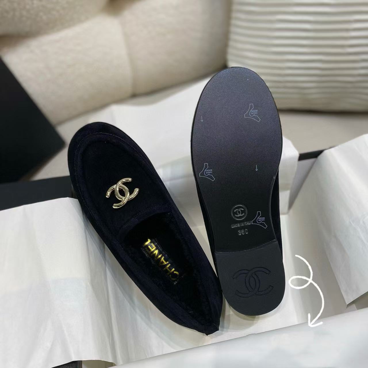 CHANE1 高品質ラムウールの暖かいフラットシューズ【50％割引+送料無料】