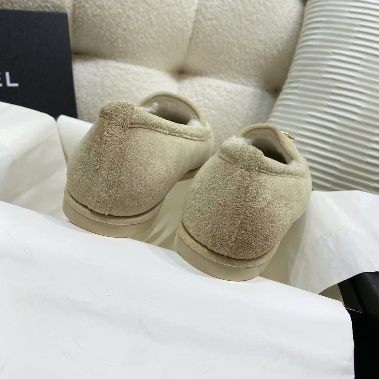 CHANE1 高品質ラムウールの暖かいフラットシューズ【50％割引+送料無料】