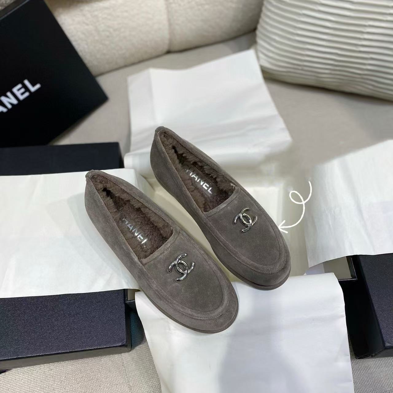 CHANE1 高品質ラムウールの暖かいフラットシューズ【50％割引+送料無料】