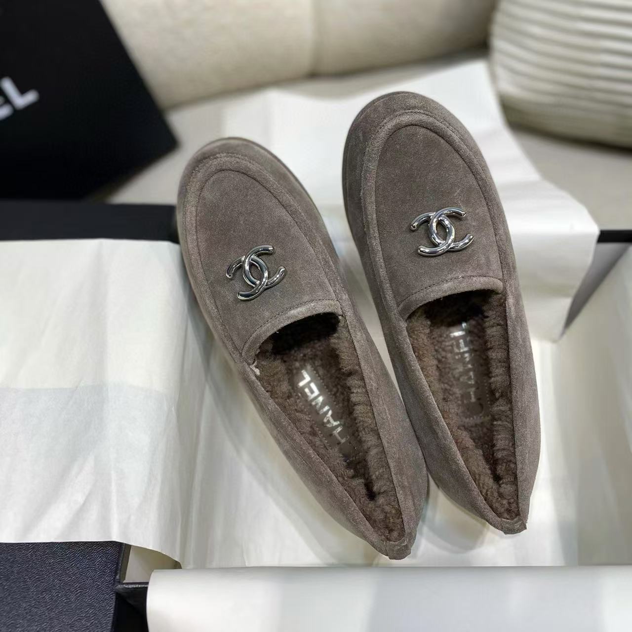 CHANE1 高品質ラムウールの暖かいフラットシューズ【50％割引+送料無料】