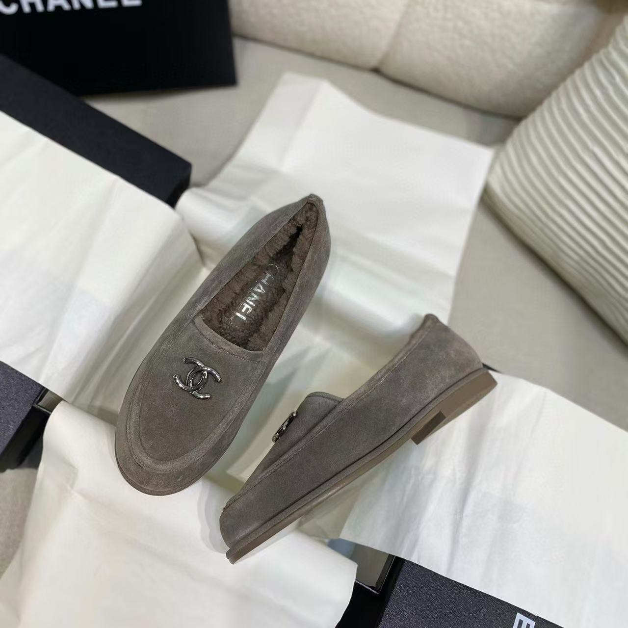 CHANE1 高品質ラムウールの暖かいフラットシューズ【50％割引+送料無料】