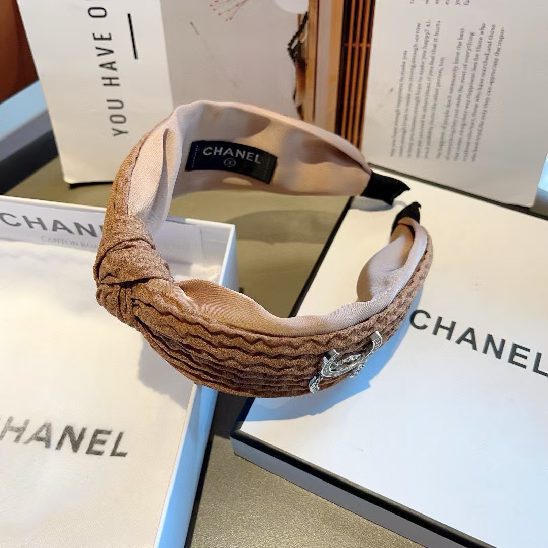CHANE1 ダブル c ラージ ボウ ヘッドバンド【50％割引+送料無料】