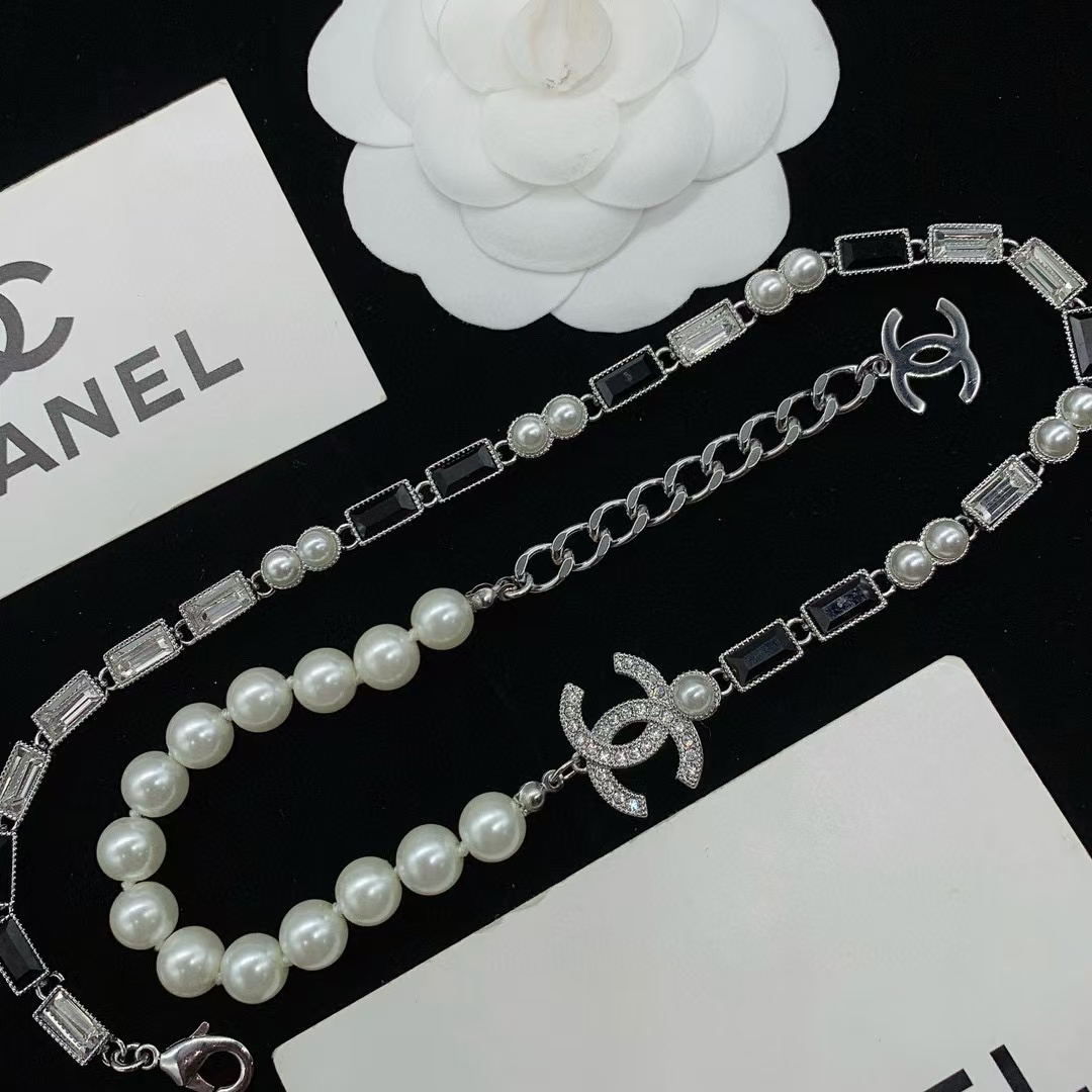 CHANE1 ダブルCパールセーターチェーン【 50％割引+送料無料】