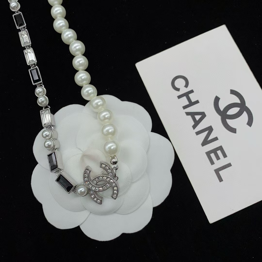 CHANE1 ダブルCパールセーターチェーン【 50％割引+送料無料】