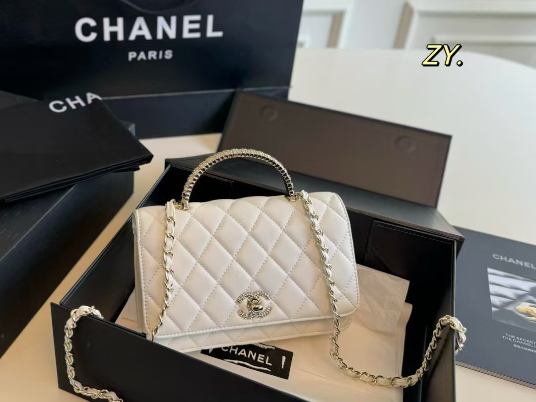 CHANE1 ダイヤモンドハンドルショルダークロスボディバッグ【50％割引+送料無料】