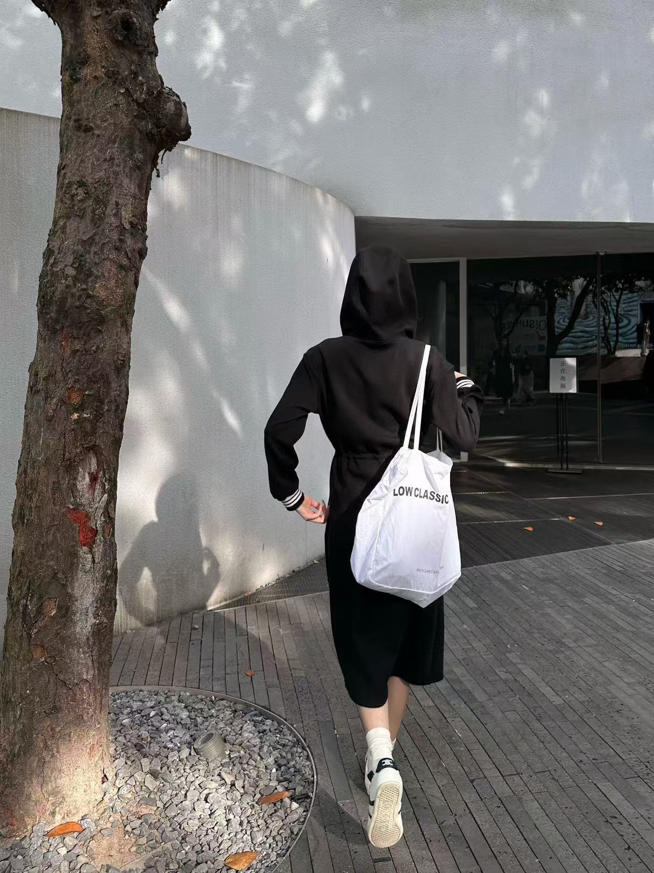 LV高品質ドローストリングウエストフード付きドレス【50％割引+送料無料】