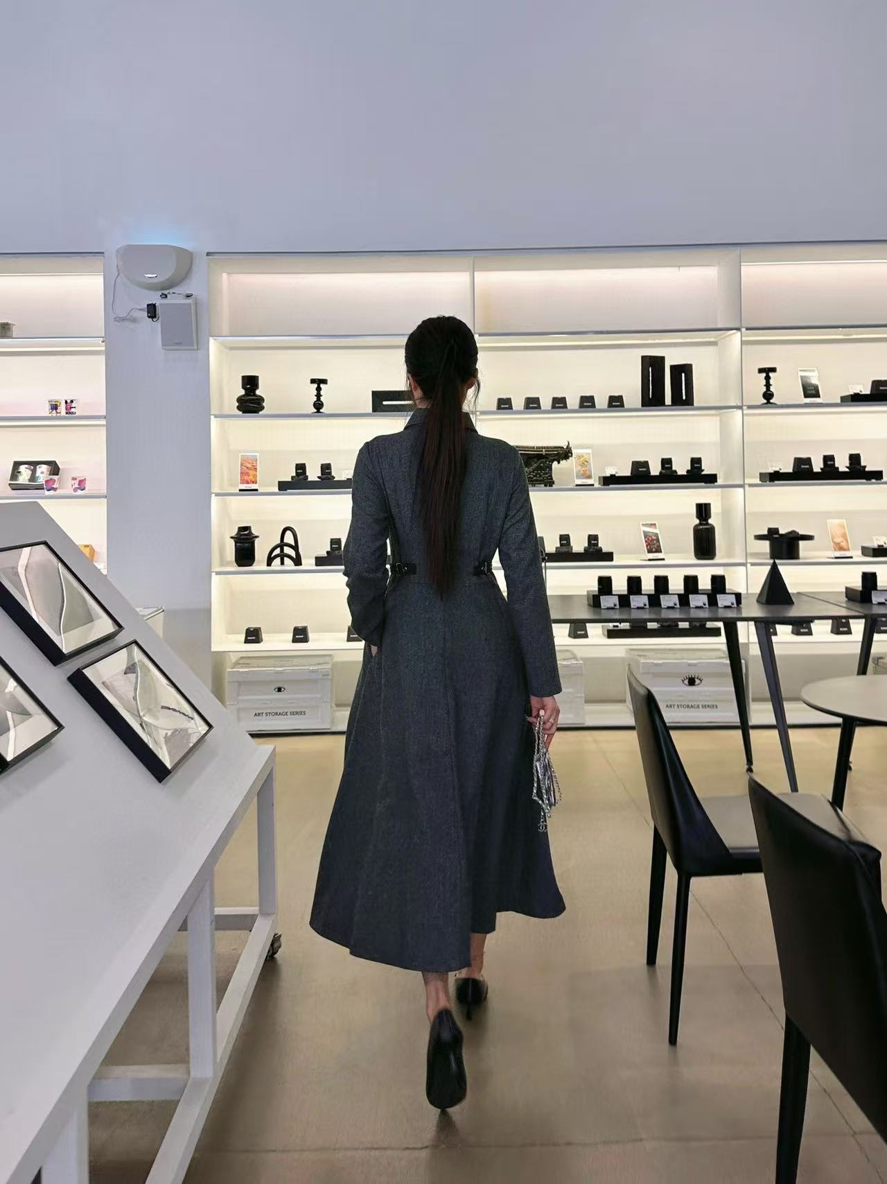 DI0R 高品質ウール ラペルドレス【50％割引+送料無料】