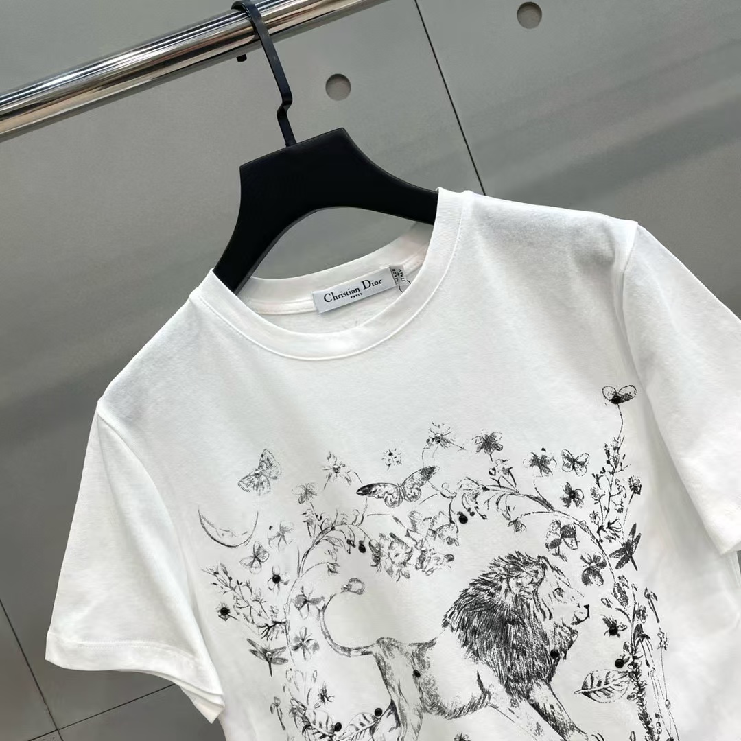 DI0R アニマルプリント Tシャツ【50％割引+送料無料】