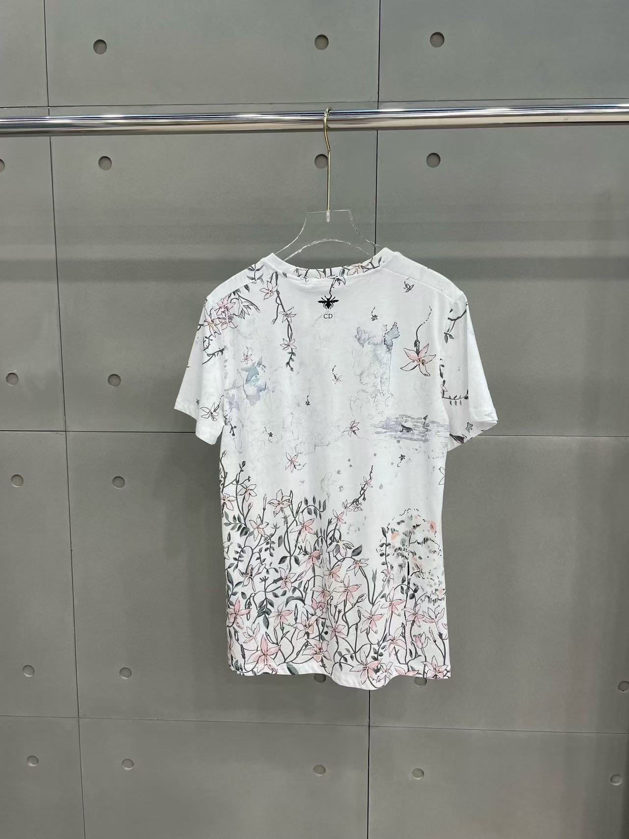 DI0R プリント クルーネック グラフィック T シャツ【50％割引+送料無料】