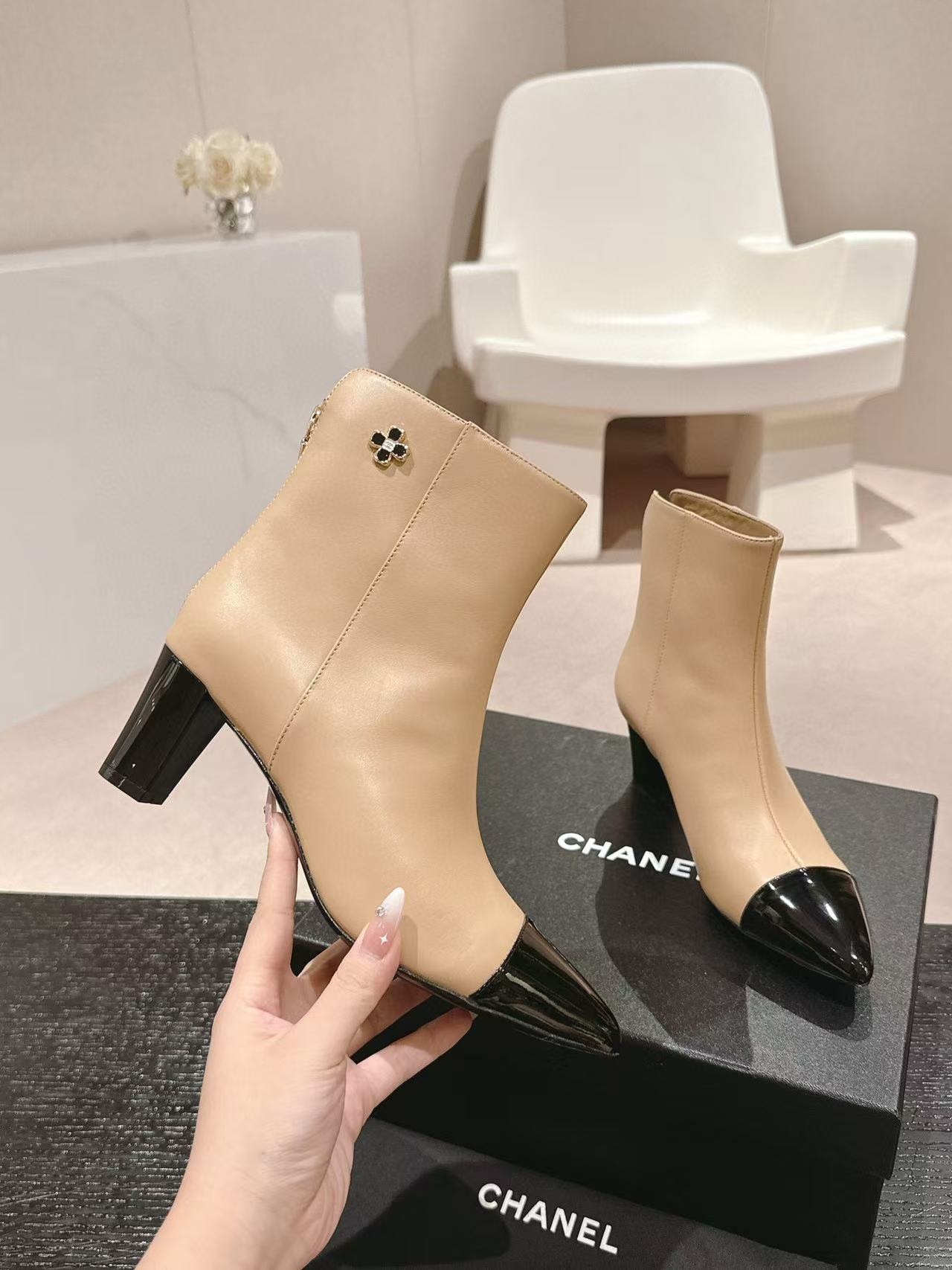 CHANE1 高品質ポインテッドトゥブーツ【50％割引+送料無料】