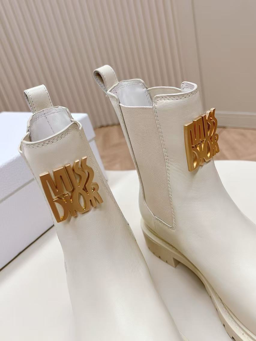 DI0R MISS 高品質牛革ショートブーツ【50％割引+送料無料】