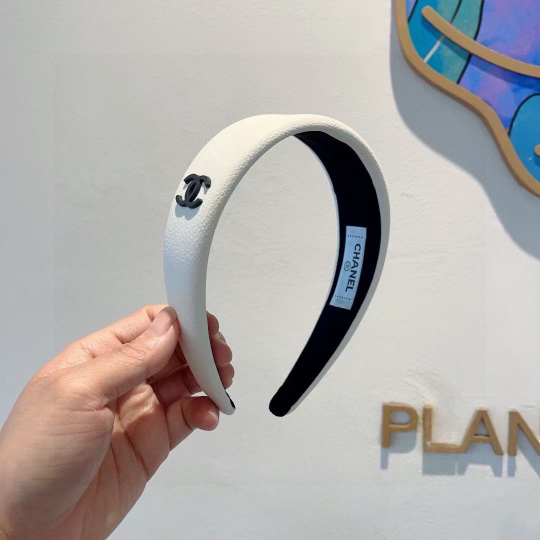 CHANE1 シンプルダブルCロゴヘッドバンド【50％割引+送料無料】