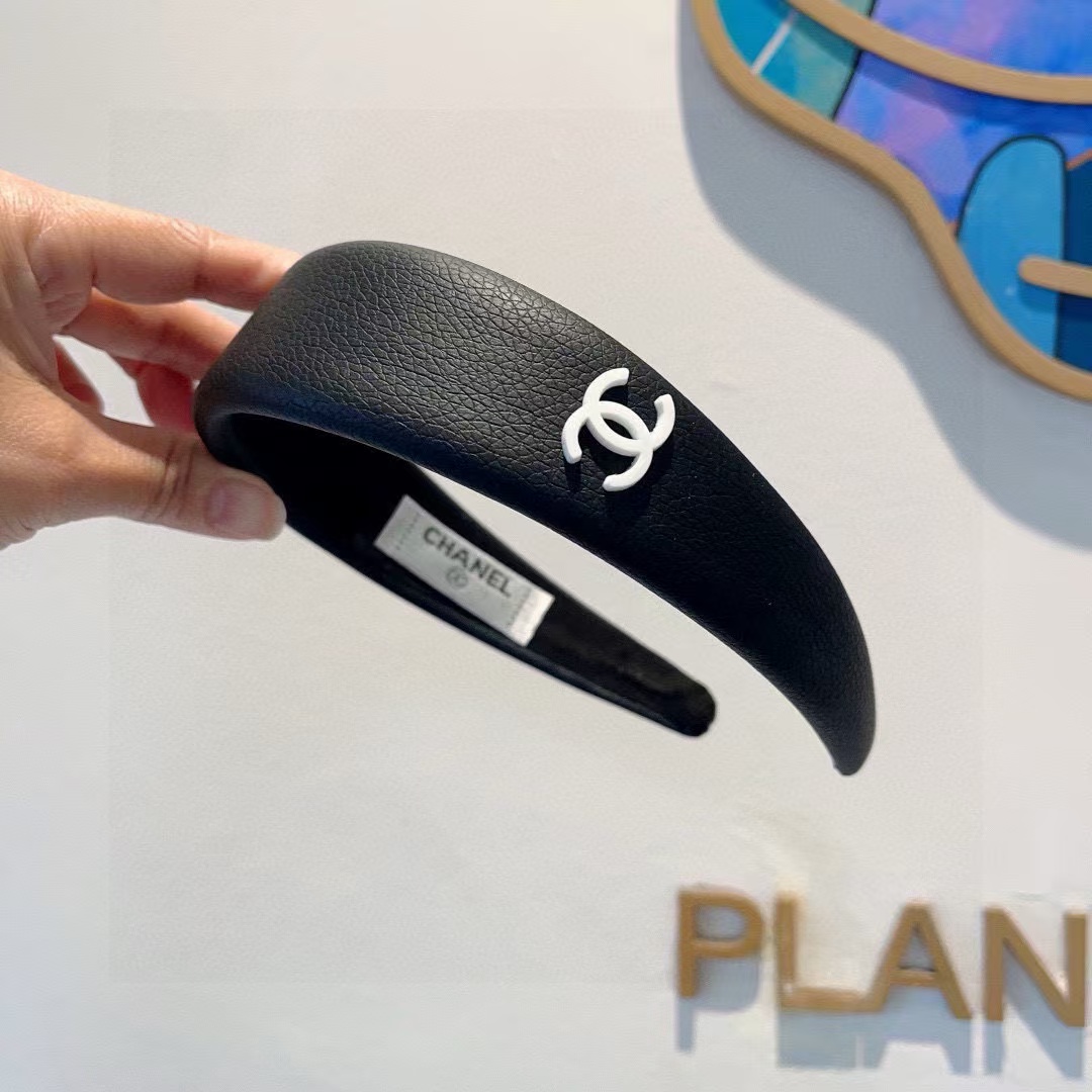 CHANE1 シンプルダブルCロゴヘッドバンド【50％割引+送料無料】