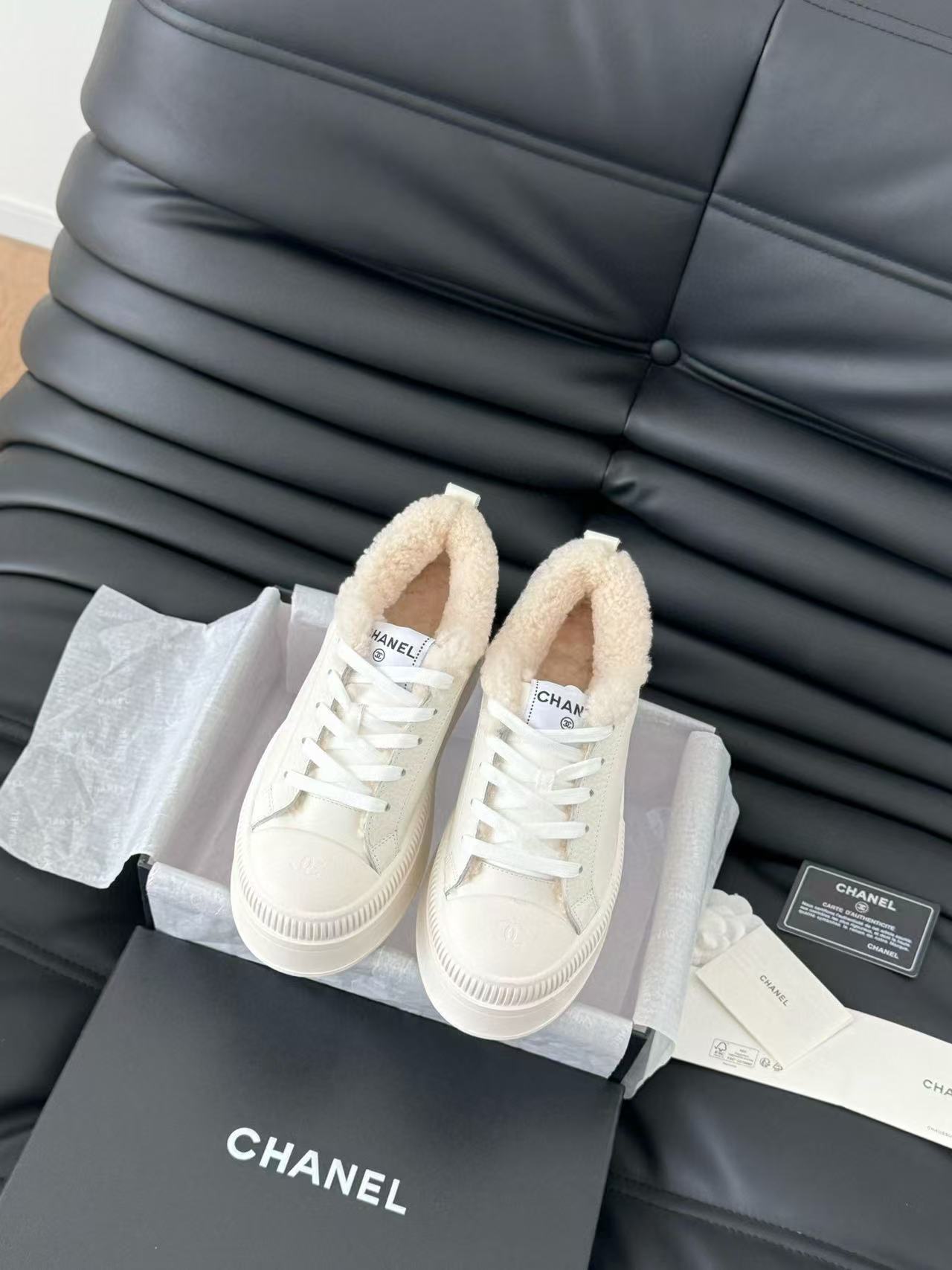 CHANE1 高品質ラムウール厚底カジュアルシューズ【50％割引+送料無料】