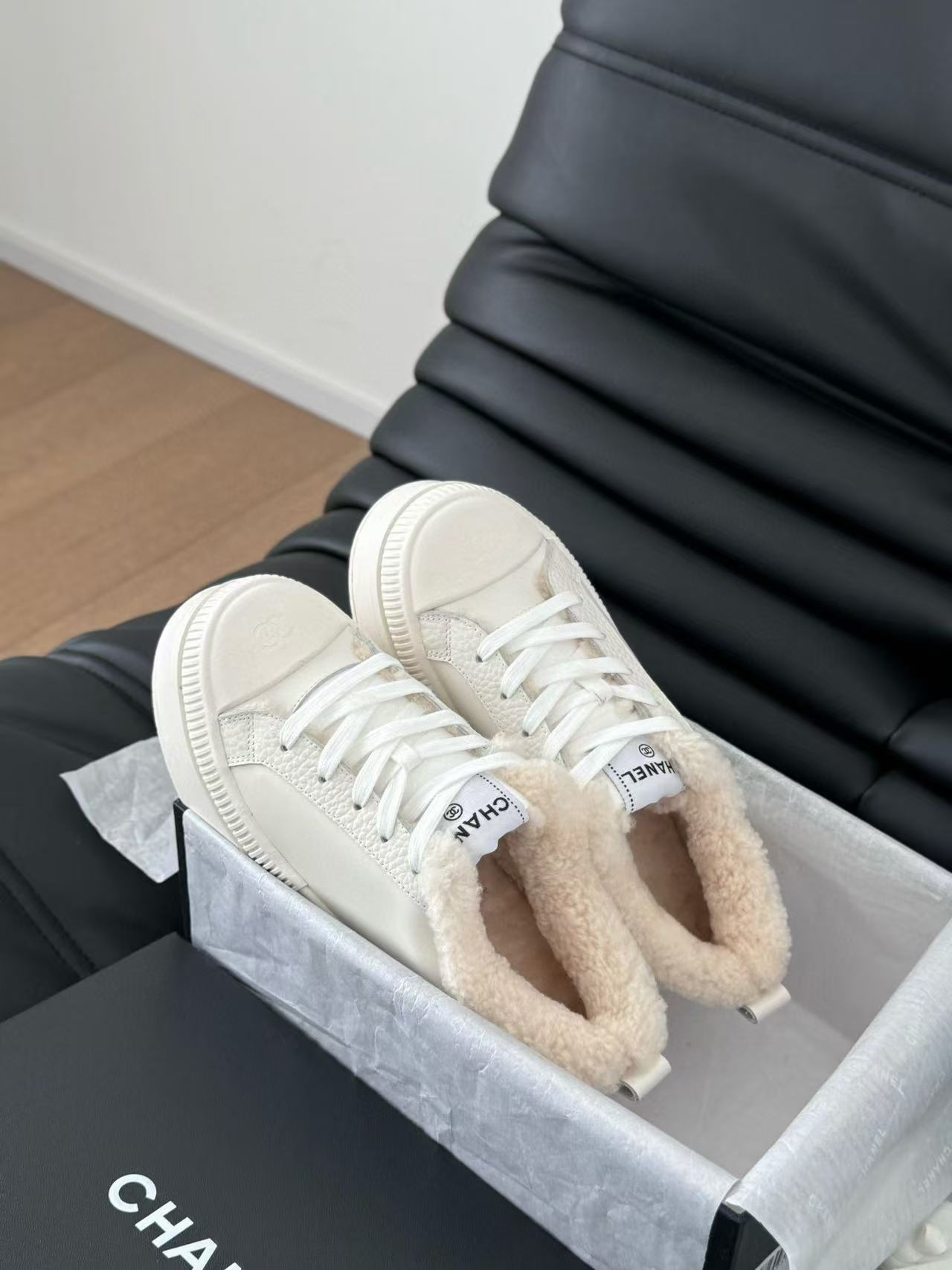 CHANE1 高品質ラムウール厚底カジュアルシューズ【50％割引+送料無料】