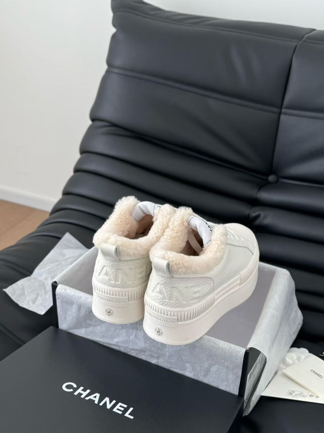 CHANE1 高品質ラムウール厚底カジュアルシューズ【50％割引+送料無料】