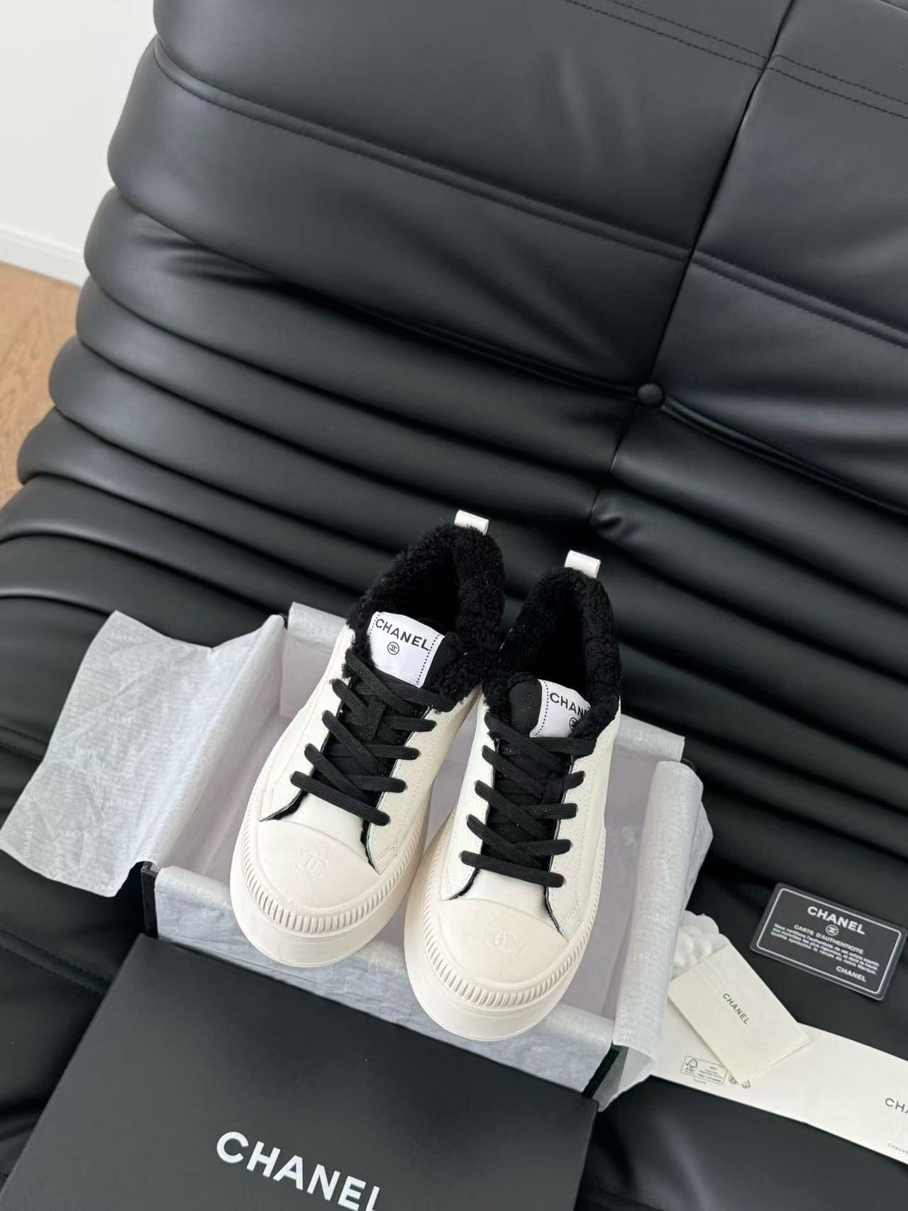 CHANE1 高品質ラムウール厚底カジュアルシューズ【50％割引+送料無料】