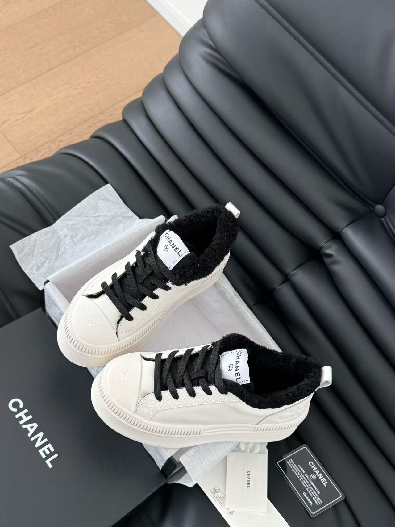 CHANE1 高品質ラムウール厚底カジュアルシューズ【50％割引+送料無料】