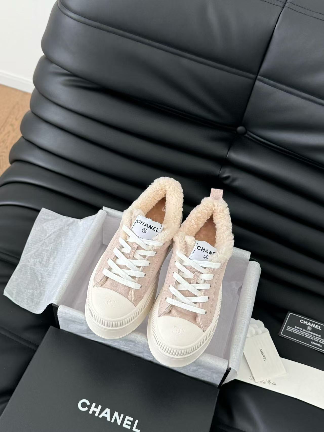 CHANE1 高品質ラムウール厚底カジュアルシューズ【50％割引+送料無料】