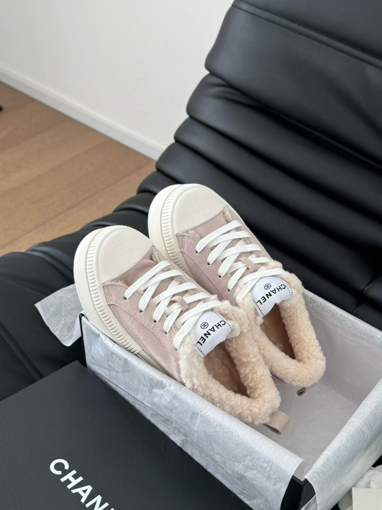 CHANE1 高品質ラムウール厚底カジュアルシューズ【50％割引+送料無料】