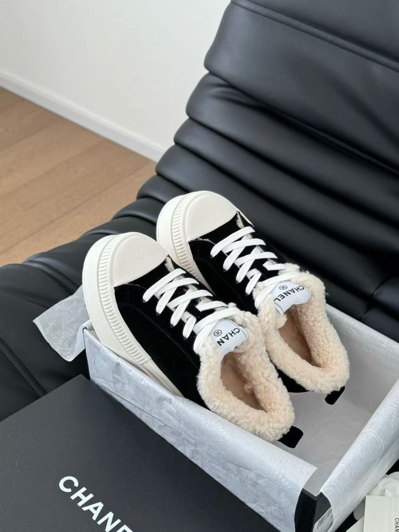 CHANE1 高品質ラムウール厚底カジュアルシューズ【50％割引+送料無料】