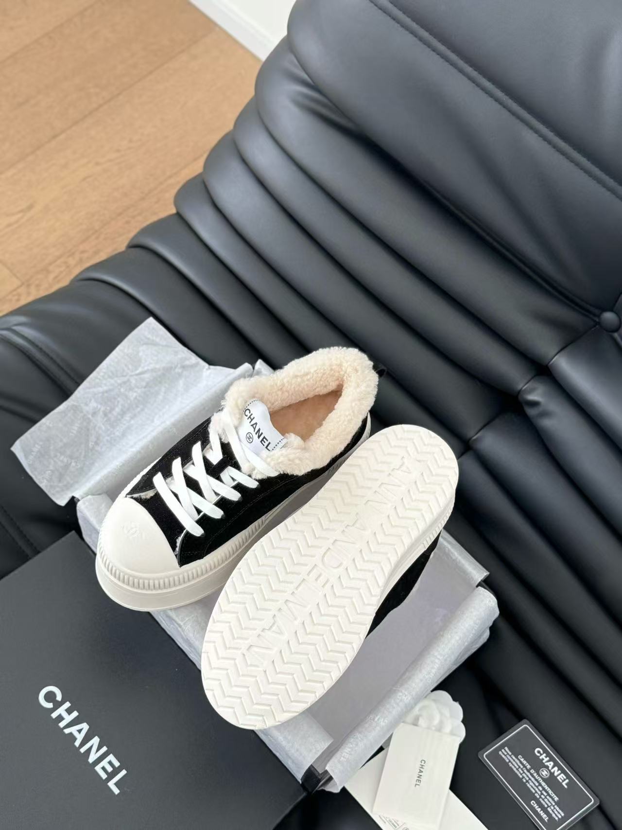 CHANE1 高品質ラムウール厚底カジュアルシューズ【50％割引+送料無料】