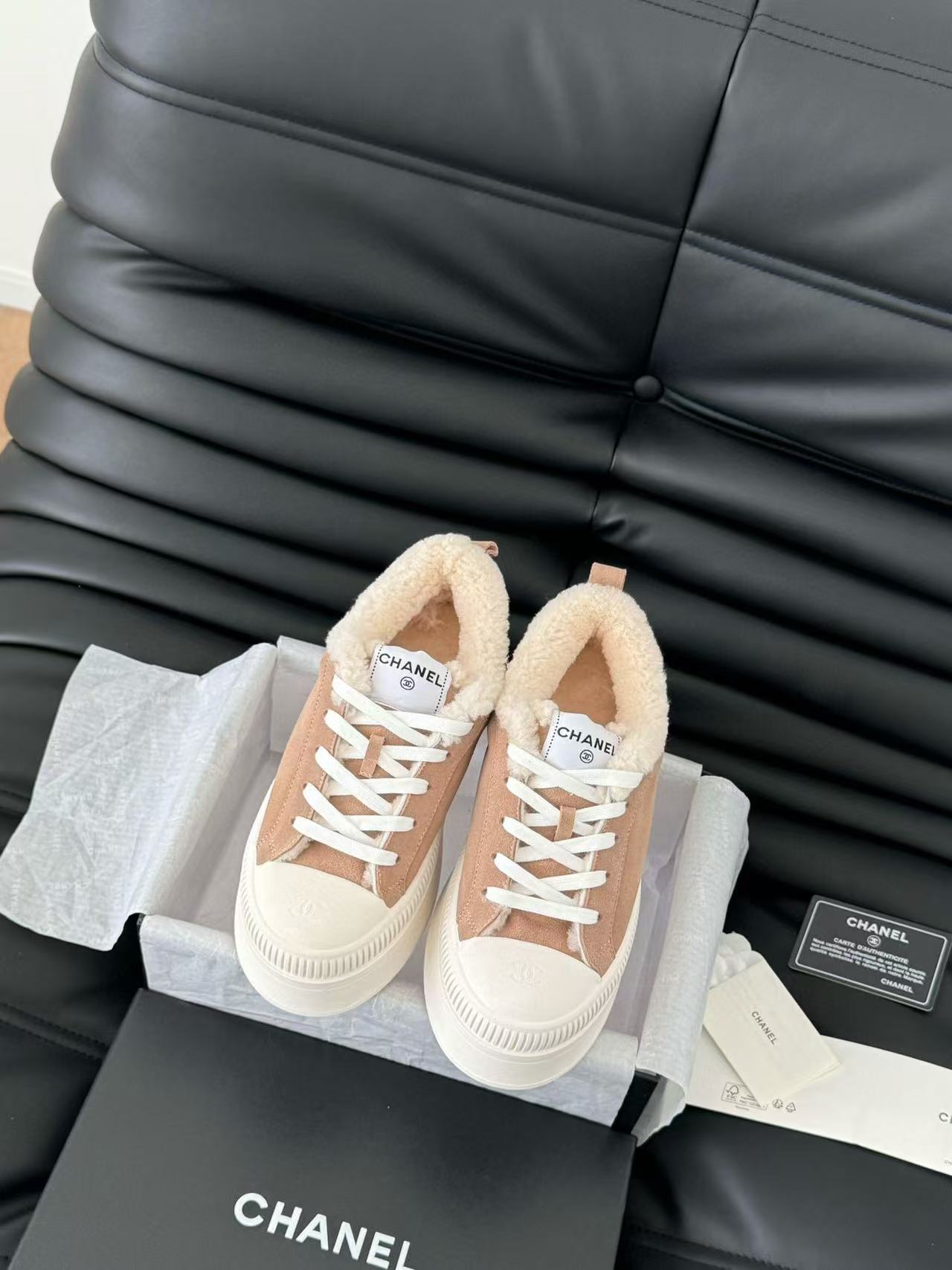 CHANE1 高品質ラムウール厚底カジュアルシューズ【50％割引+送料無料】