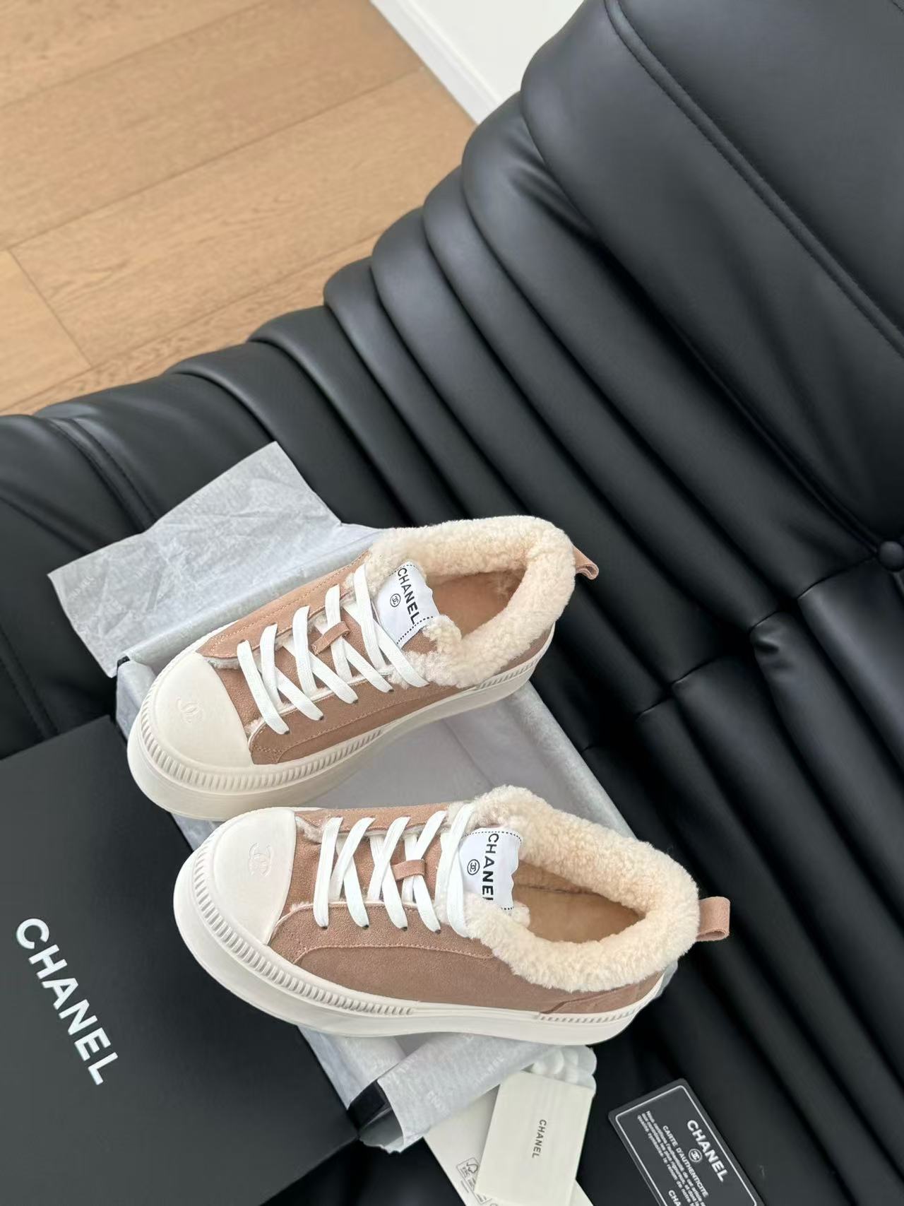 CHANE1 高品質ラムウール厚底カジュアルシューズ【50％割引+送料無料】