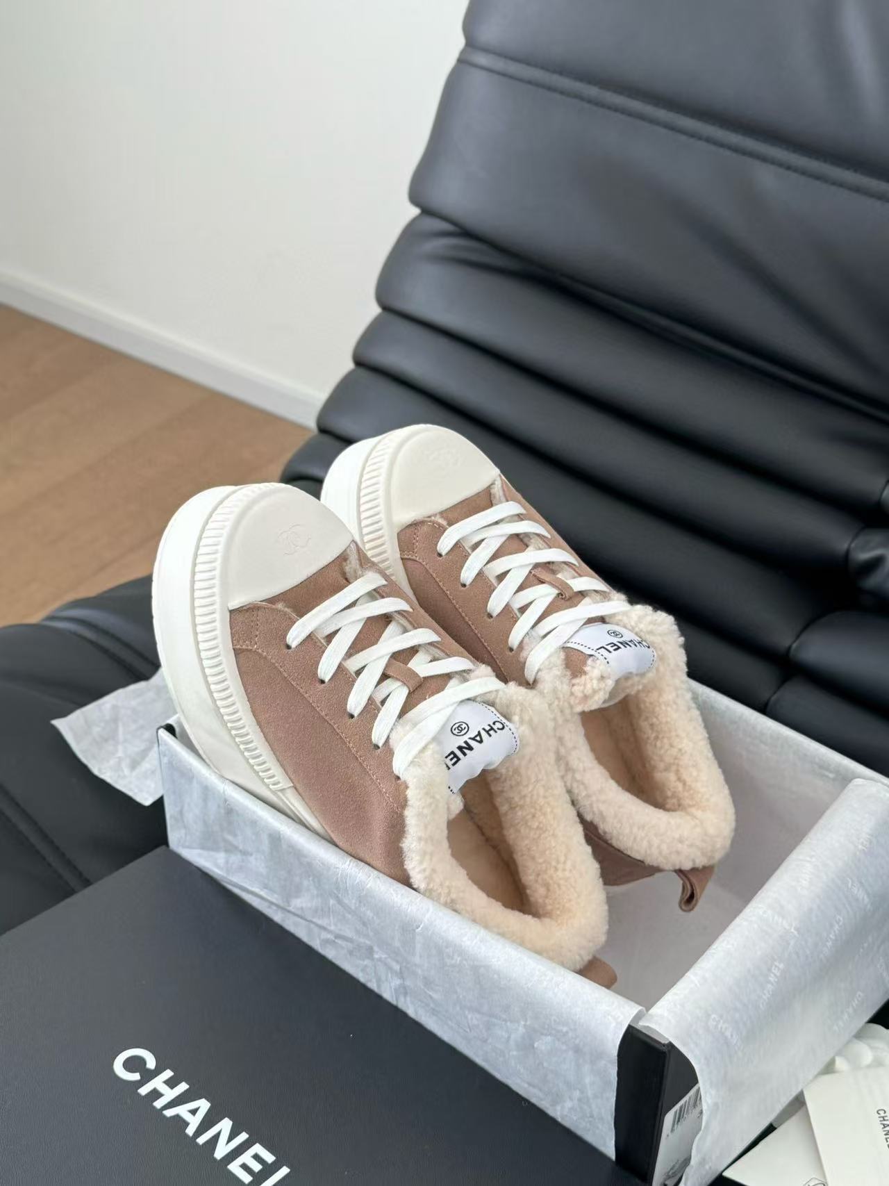 CHANE1 高品質ラムウール厚底カジュアルシューズ【50％割引+送料無料】