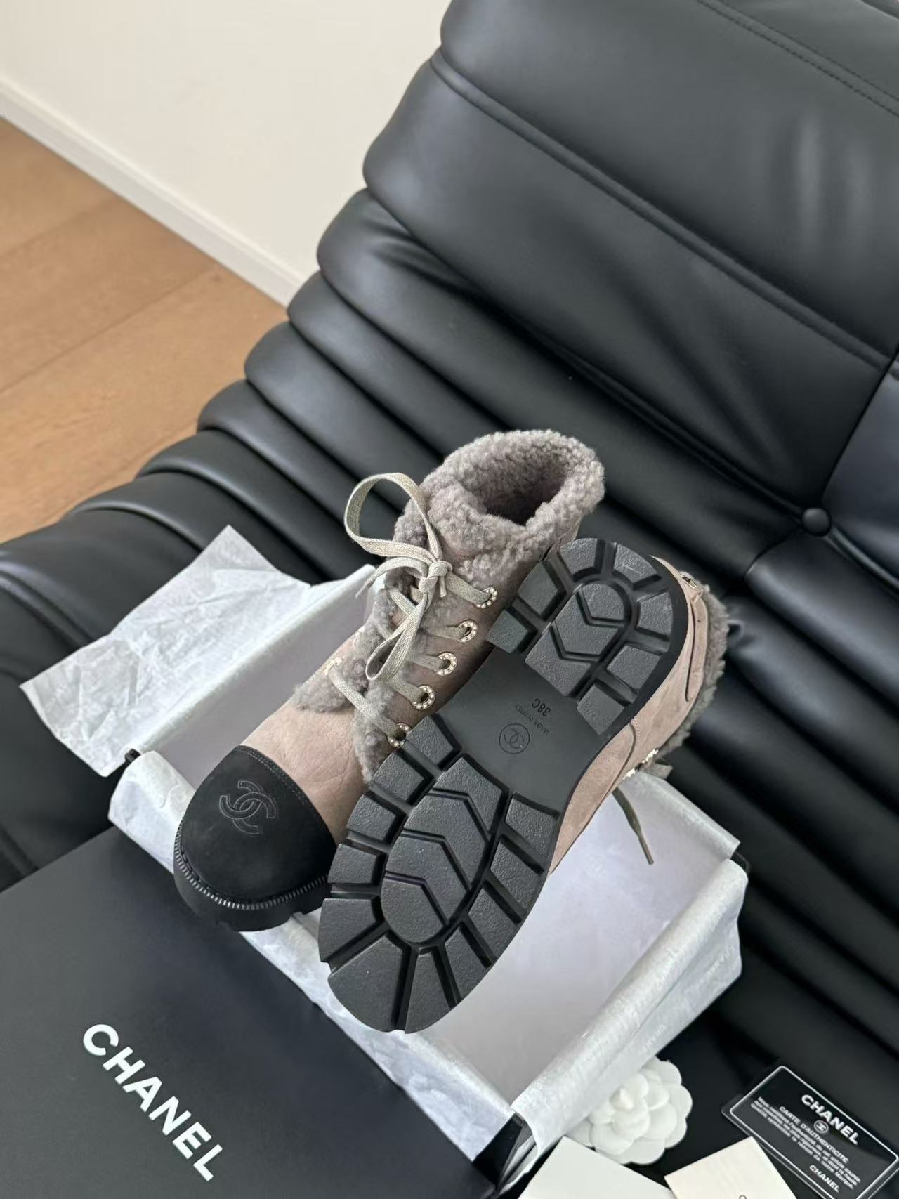 CHANE124k 高品質ラムウール スノーブーツ【50％割引+送料無料】