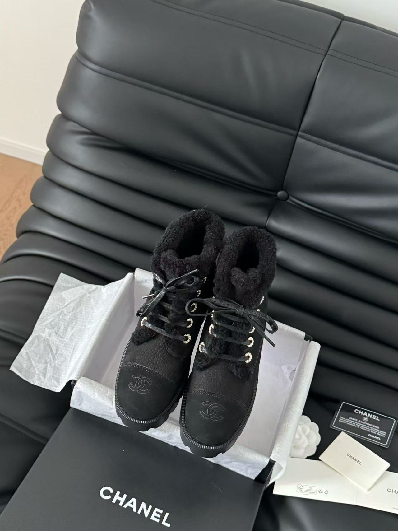 CHANE124k 高品質ラムウール スノーブーツ【50％割引+送料無料】