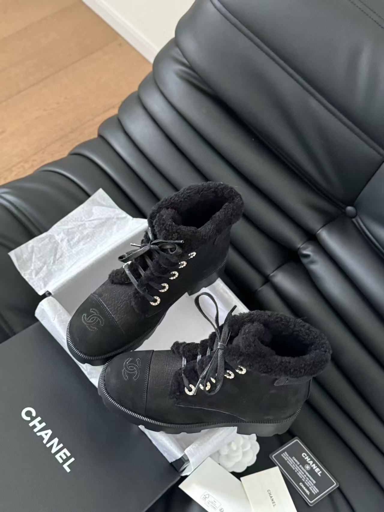 CHANE124k 高品質ラムウール スノーブーツ【50％割引+送料無料】