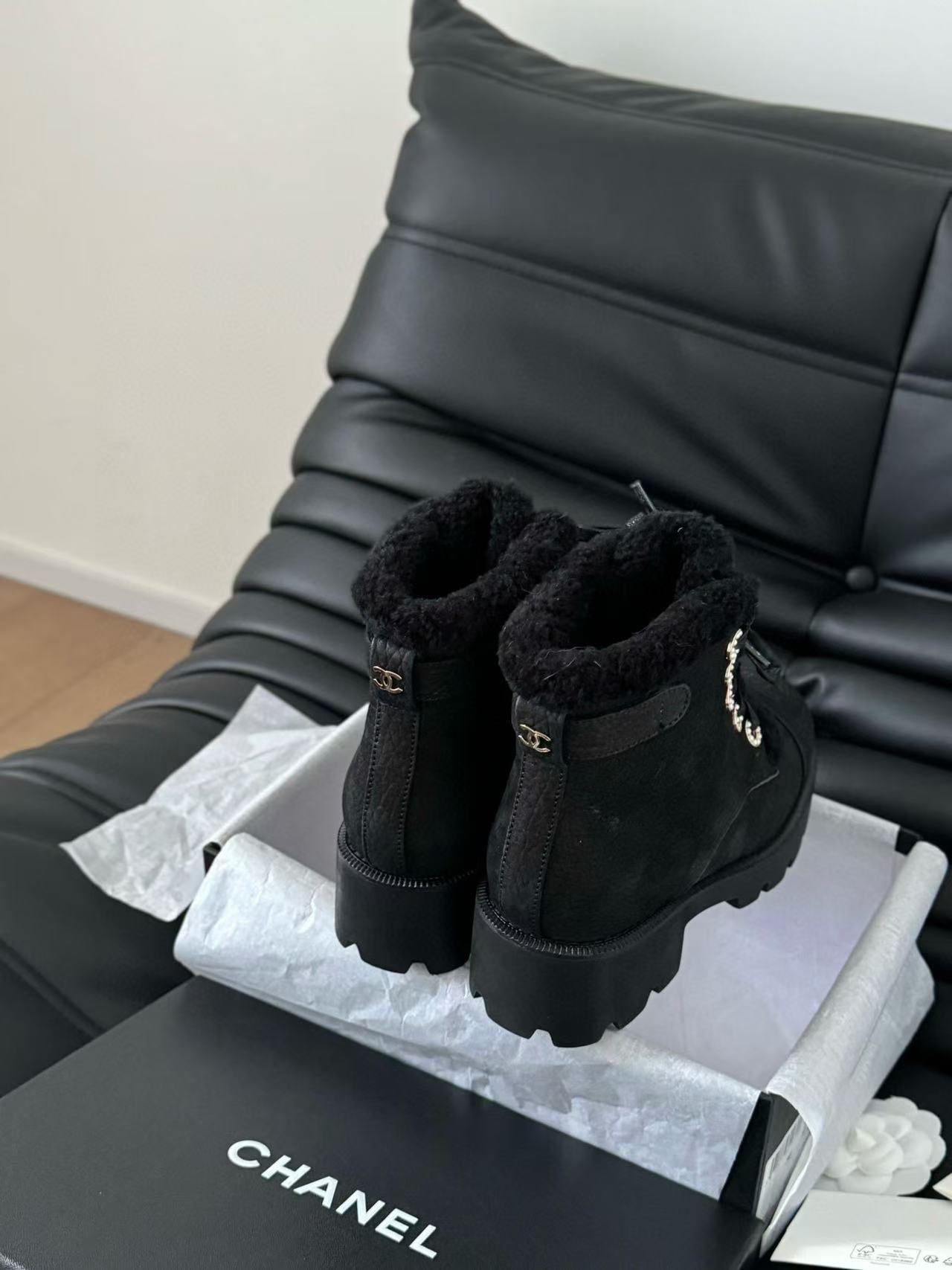 CHANE124k 高品質ラムウール スノーブーツ【50％割引+送料無料】