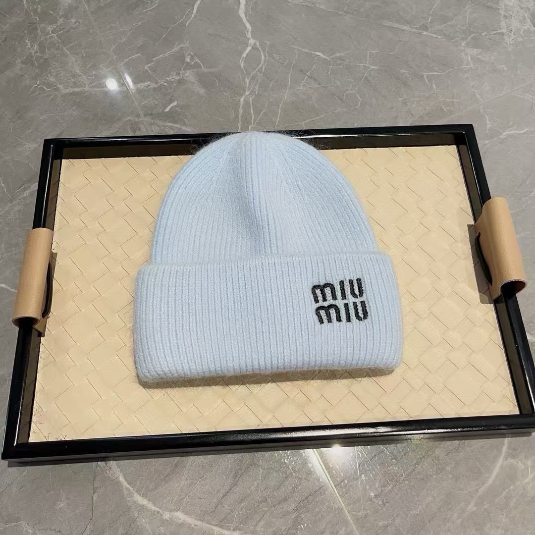 M1UM1U シンプルレターウールハット【50％割引+送料無料】