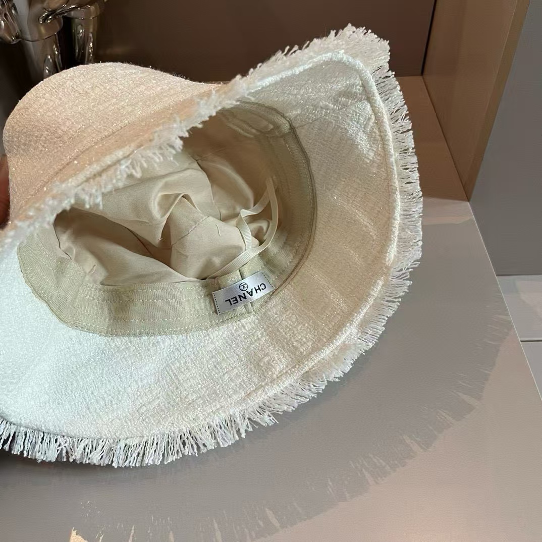 CHANE1 シンプルダブルCロゴタッセルフィッシャーマンハット【50％割引+送料無料】