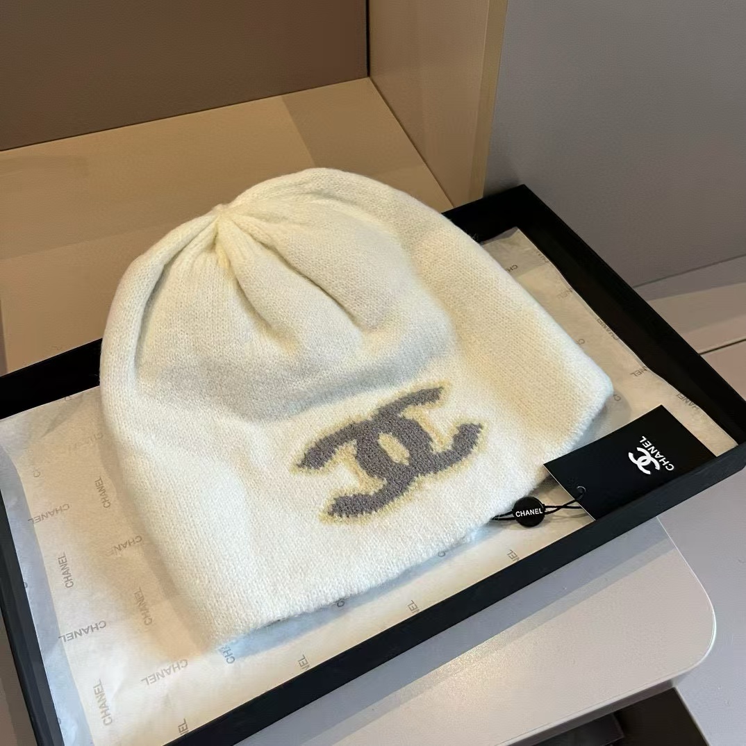 CHANE1 ダブルシー ラージロゴ ウールハット【50％割引+送料無料】