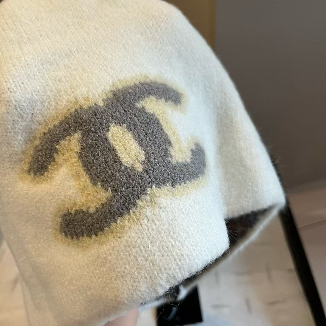 CHANE1 ダブルシー ラージロゴ ウールハット【50％割引+送料無料】