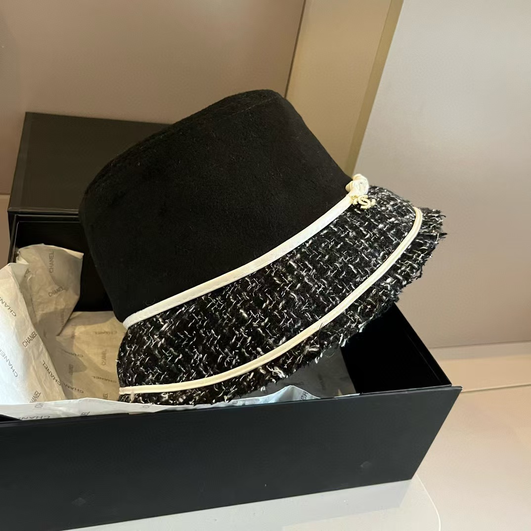 CHANE1 ウーブン カラーブロック バケット ハット【50％割引+送料無料】