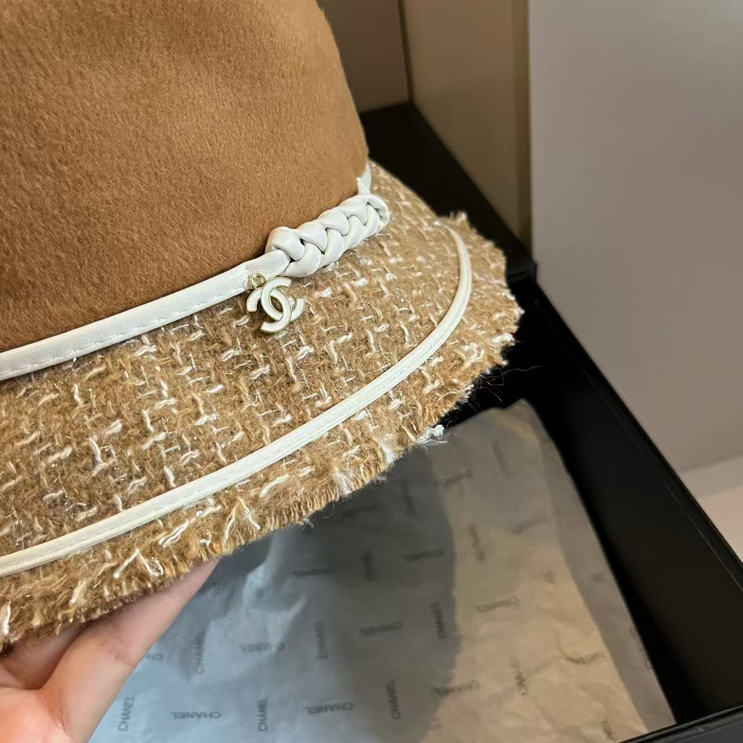 CHANE1 ウーブン カラーブロック バケット ハット【50％割引+送料無料】