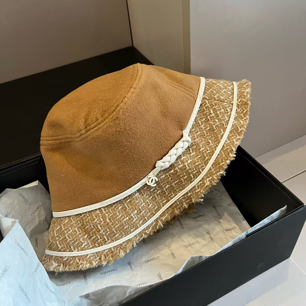 CHANE1 ウーブン カラーブロック バケット ハット【50％割引+送料無料】