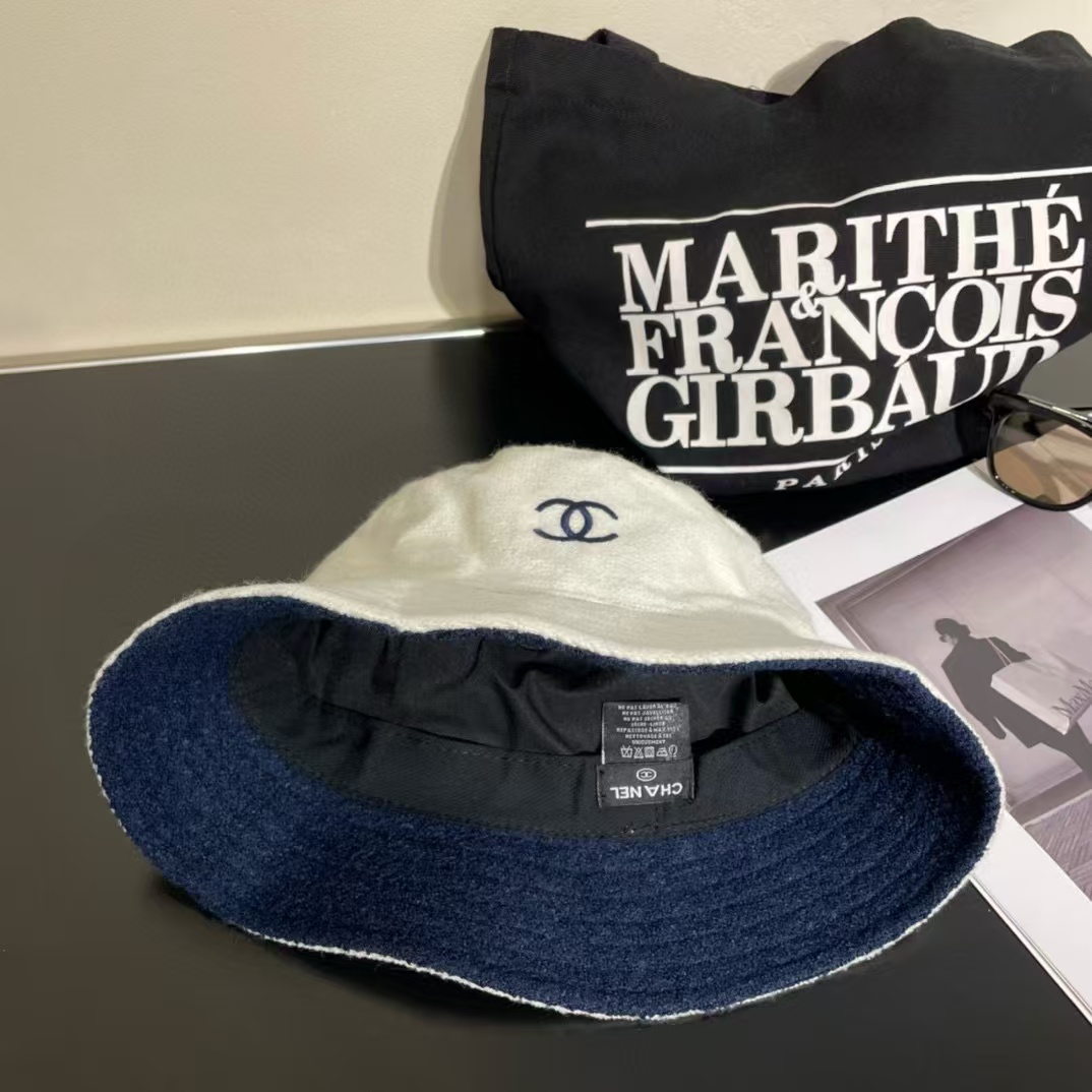 CHANE1 シンプルダブルCロゴバケットハット【50％割引+送料無料】