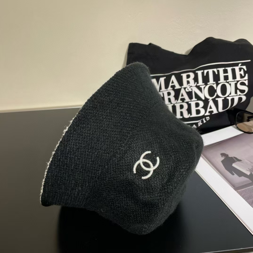 CHANE1 シンプルダブルCロゴバケットハット【50％割引+送料無料】