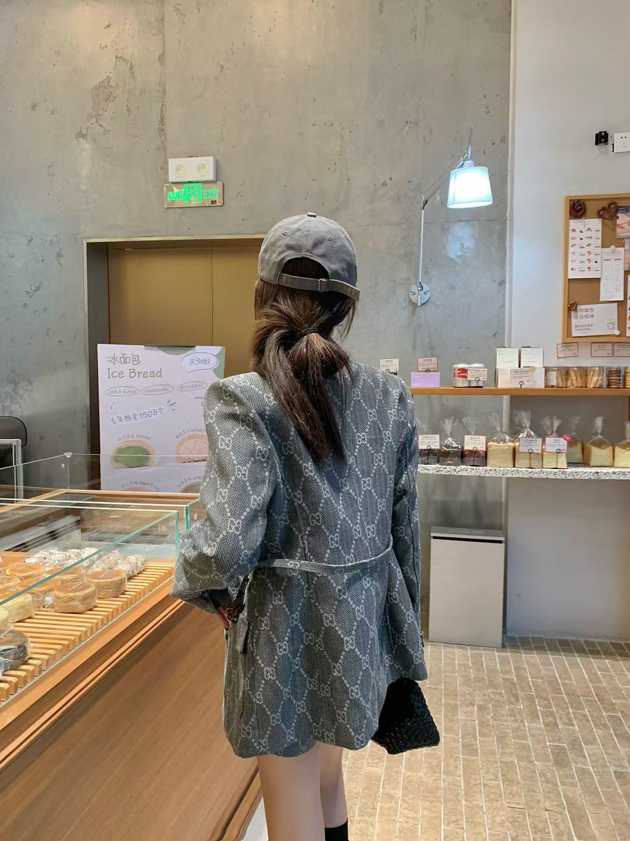 GUCC1 ジャガードデニムジャケット+ショーツ2点セット【50％割引+送料無料】