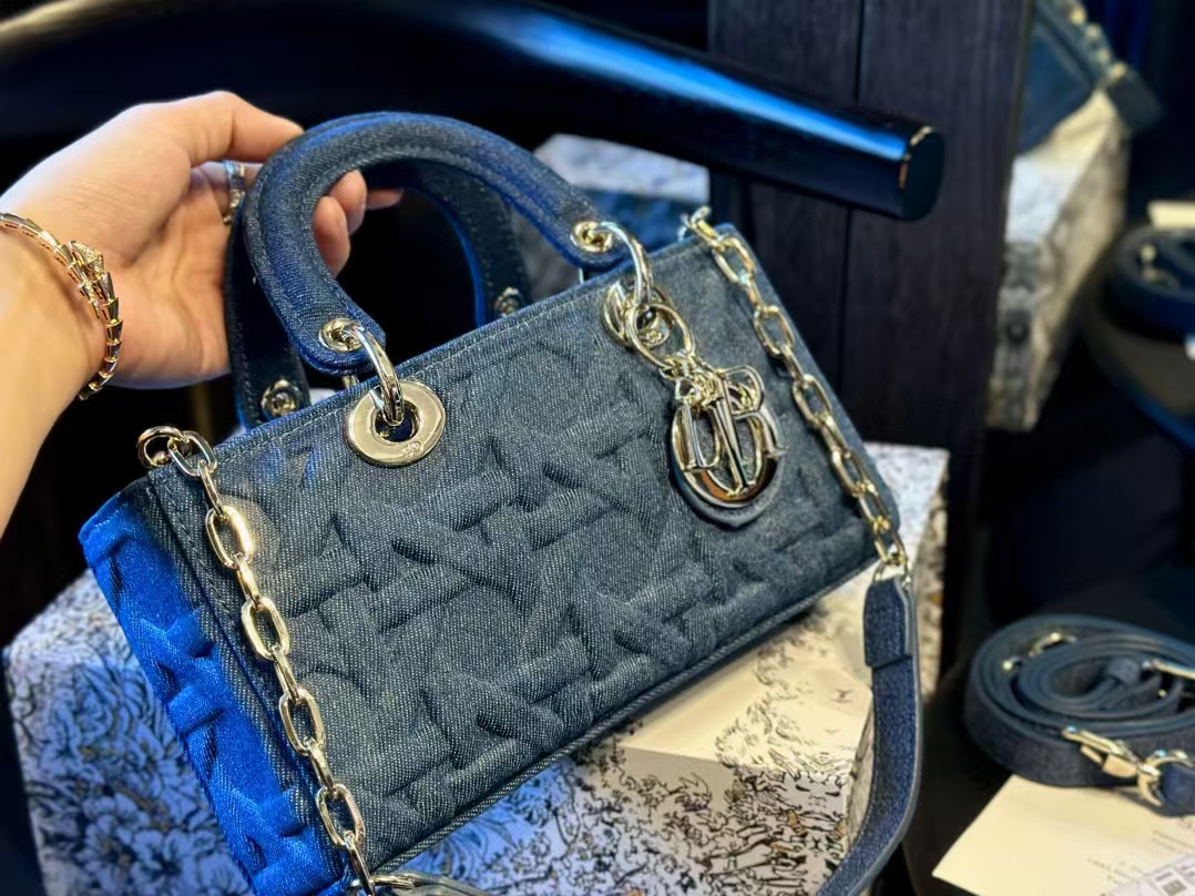 DI0R ladyデニムハンドバッグ【50％割引+送料無料】