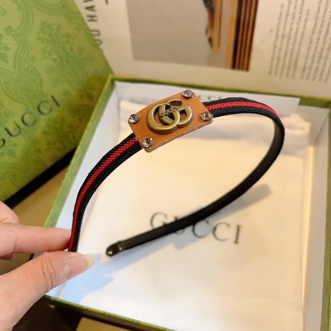 GUCC1 クラシック ナロー ヘッドバンド【50％割引+送料無料】