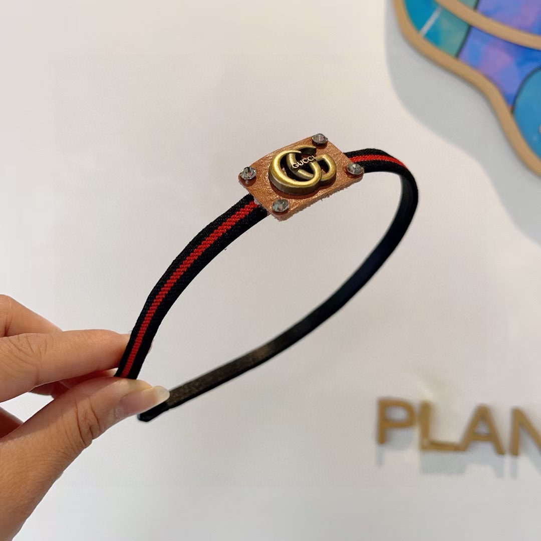 GUCC1 クラシック ナロー ヘッドバンド【50％割引+送料無料】